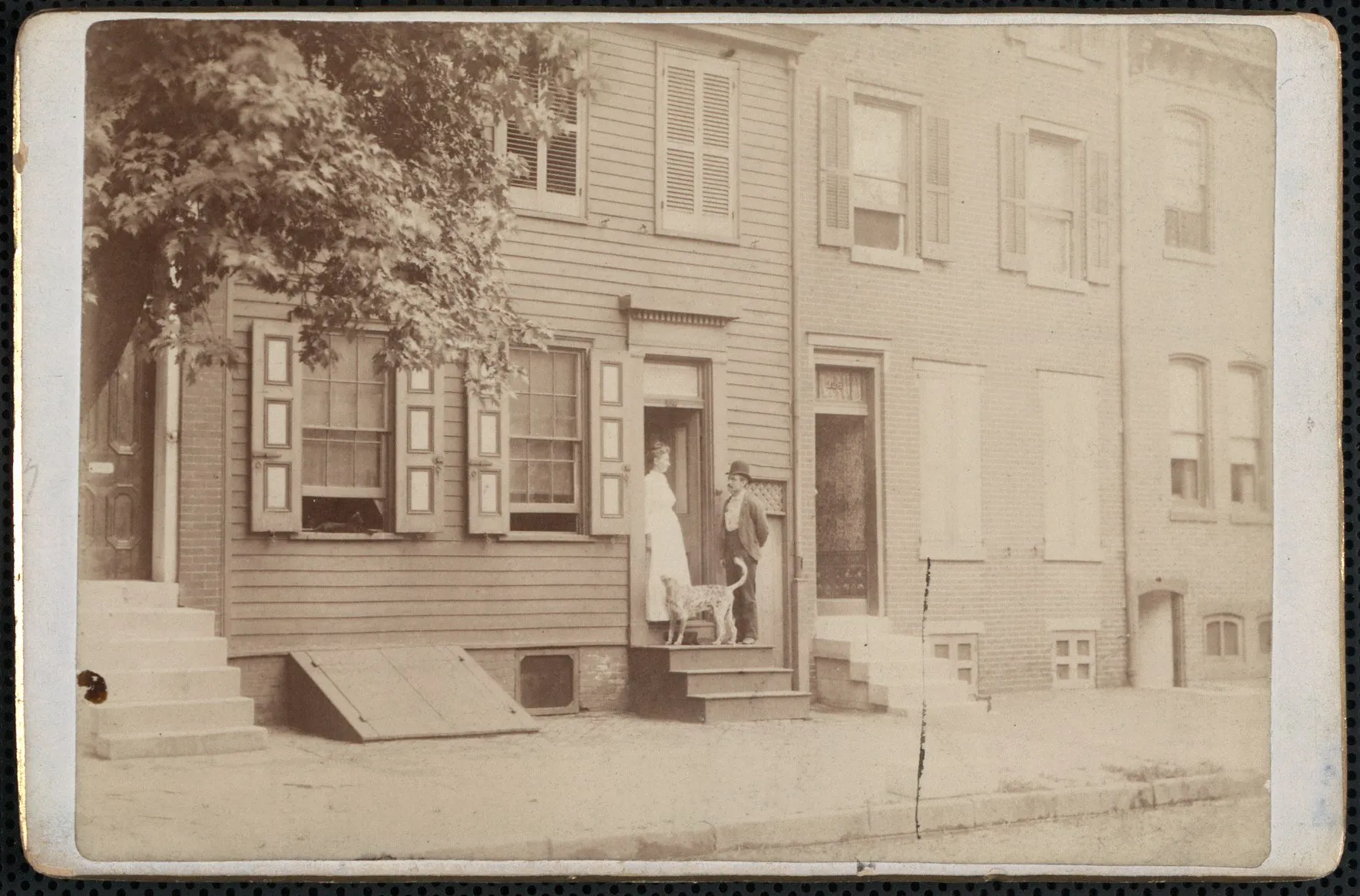 Photograph of the row house on Mickle Street in Camden, New Jersey, where Whitman lived in 1890